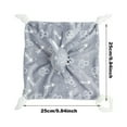 thumbnail image 3 of KEINXS Baby Blanket Teether Plush Stuffed Animal Toys Lovey Soothing Sensory Toy Fabric Cuddle Blanket, 3 of 5