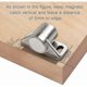 thumbnail image 5 of Magnetic Latch Magnet Cupboard Door 4 Pieces Silver Magnetic Latches with Screws, 5 of 5