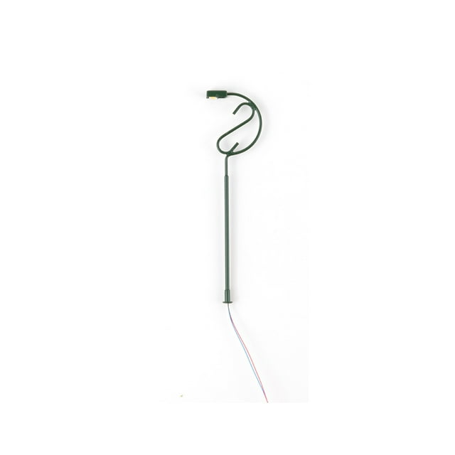 Yuarrent Modelo de farola para exteriores, accesorios de diseño, juguetes de paisaje, Mini lámparas de ferrocarril, decoración de poste de luz LED de Artesanía Verde (luz blanca) Yuarrent HA066620-03