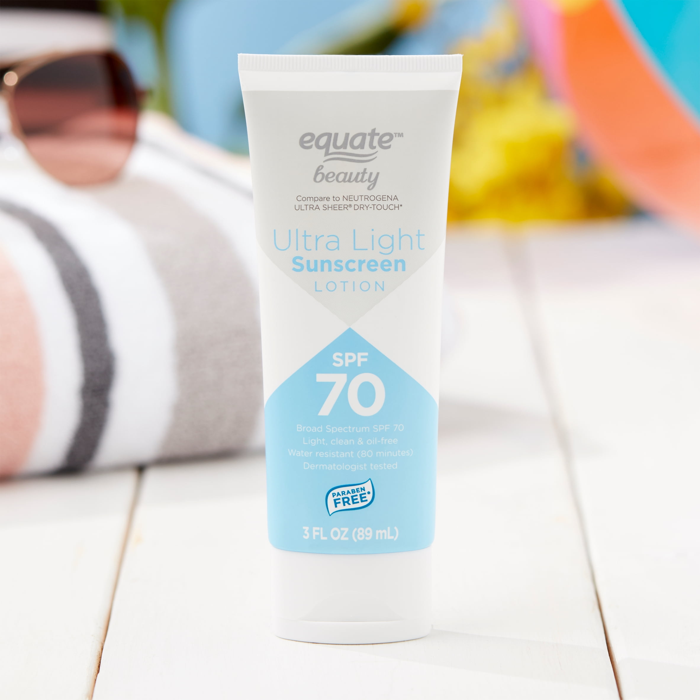 equate beauty ultra sheer sunscreen lotion spf 70