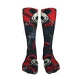 thumbnail image 5 of Pofeuu Red Black Eastern Panda Warrior Print Stockings, Adult Running Hiking Socks for Youth and Adult-One Size, 5 of 8