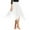 White, variant on YONGHS Women's Asymmetrical Chiffon Handkerchief Ballet Lyrical High Low Dance Skate Tutu Skirt Rose One_Size