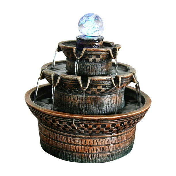 Fuente de agua de mesa, adorno, fuente interior para sala de estar, decoración del hogar