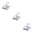 thumbnail image 3 of stanreset 1/2/3 20 Pieces Metal Paper Clip Anti-rust Unfading Solid Color Replacement Home Office File Examination Papers Clips Purple 19mm 3PCS, 3 of 6