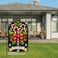thumbnail image 3 of JOOCAR Candy Cane Holly Bow Welcome Garden Flag for Winter Christmas Home Outdoor Garden Yard Door Decor 12x18 inch, 3 of 5