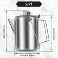 thumbnail image 2 of Camping Coffee Pot Stainless Steel,Coffee Pot Outdoors,Multi Use Coffee Percolator,Brew Coffee on Fire,Ideal for Group Camping,Hiking,Backpacking,RV and Travel,9 Cups, 2 of 8