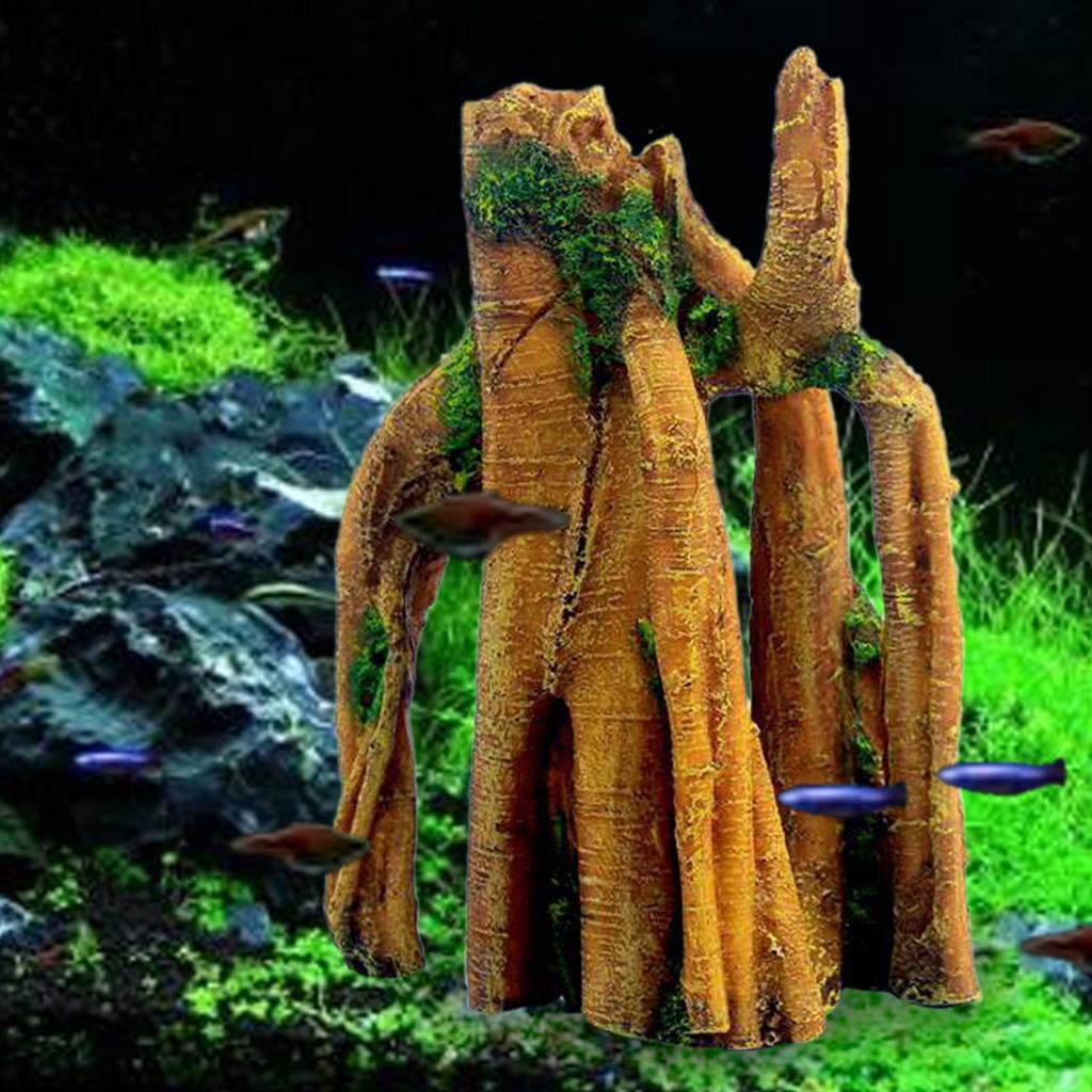 Aquarium Artificial Tree Trunk Driftwood Decoration Underwater Landscape Fish for Ornament Accessories