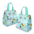 thumbnail image 2 of Cartoon Dog Insulated Lunch Bag for Women & Adults,Large Portable Soft Cooler Lunch Bag,Thermal Food Storage Tote with Pearl Cotton,8.66L,8.75x5.75x9.5 Inch, 2 of 6