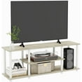 thumbnail image 6 of TV Stand for Living Room, Entertainment Center and Industrial TV Console Table with Open Storage Shelves for Bedroom Home Office, 50 Inch, Light Wood/White, 6 of 6