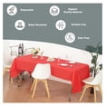 thumbnail image 3 of YOSITiuu 24 Pack 54" X 108" Red Rectangle Heavy Duty Plastic Table Covers Tablecloth (Reusable) (Rectangle 54" x 108", Red), 3 of 6
