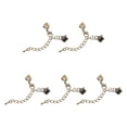 thumbnail image 1 of Unique Bargains 10Set Ribbon Crimp Clamp Ends Lobster Claw Clasps & Chain 6mm Bronze Tone for DIY, 1 of 7