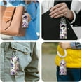 thumbnail image 6 of 2pcs Lipstick Holder Keychain Lip Balm Holders Elastic Diving Fabric for Chapstick colorful DIY, 6 of 9