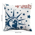 thumbnail image 3 of Twfbrm 4th of July Pillow Covers 18x18", Independence Day American Flag Red Blue Stars Decorative Throw Pillows Linen Memorial Day Patriotic Cushion Pillow Covers For Summer Outdoor Decor, 3 of 6
