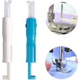 thumbnail image 2 of Insertadores y enhebradores de dos agujas, máquinas de coser, máquinas domésticas, herramientas de enhebrado, enhebradores automáticos (azul y blanco) brillar Electrónica, 2 of 5