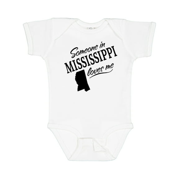 Inktastic Someone in Mississippi Loves Me Boys or Girls Baby Bodysuit