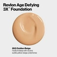 thumbnail image 3 of Revlon Age Defying 3X Makeup Foundation: Firming, Lifting & Anti-Aging Medium, Buildable Coverage with Natural Finish - Spf 20, 060 Golden Beige, 1 Fl Oz. Experience Timeless Beauty with Revlon!, 3 of 3