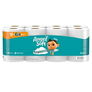 Angel Soft Toilet Paper, 12 Mega Rolls = 48 Regular Rolls, 425  2-Ply Sheets Per Roll