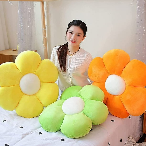 Yellow plush pillows sale