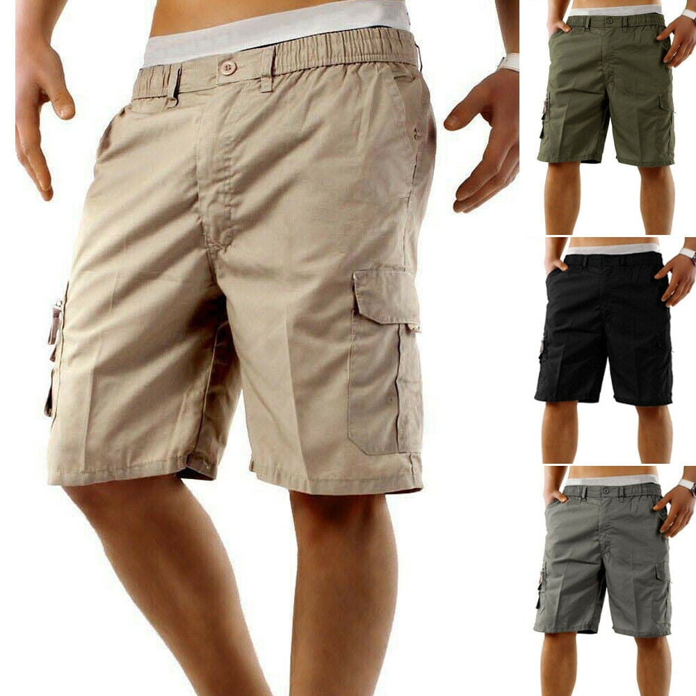 Men's Military Camo Cargo Shorts Casual Work Short Pants Baggy Combat Trousers 