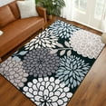 thumbnail image 3 of TWINNIS Area Rugs Floral Boho Rug Floor Carpet for Living Room Bedroom,4'x6',Black, 3 of 7