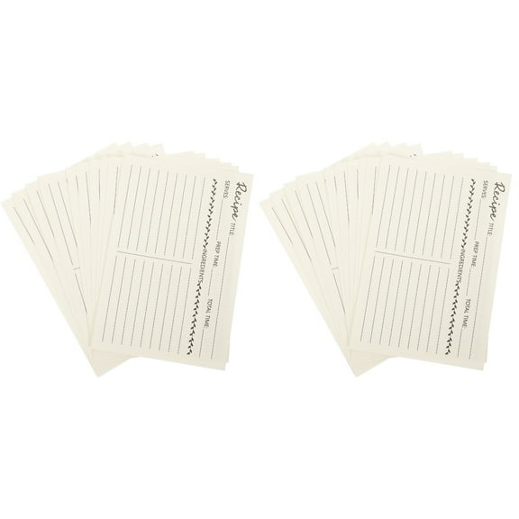 2 Count Kitchen Recipe Card Compact Cards Creative