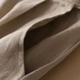 thumbnail image 2 of Pantalones de pierna ancha de algodón y lino Pantalones de pierna ancha para mujer Pantalones casuales finos de lino Pantalones profesionales OL para mujer Pantalones sueltos hasta el, 2 of 6
