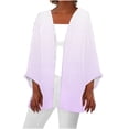 thumbnail image 1 of AherBiu Cardigan Léger pour Femmes Manches 3/4 en Lin Ouvert Automne Décontracté, 1 of 5