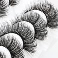 thumbnail image 2 of 8D Lashes - 8 Pairs Fluffy Cat-Eye Style, Vegan Synthetic Fibers, Flexible Cotton Band, 2 of 7