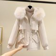 thumbnail image 4 of Chaqueta de algodón versátil de felpa para mujer, versión coreana, chaqueta corta de algodón, chaqueta suelta, chaqueta de algodón, 4 of 5