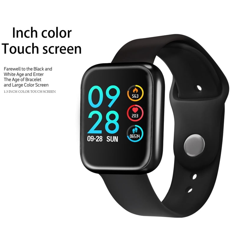 smart watch p68 fitness tracker black