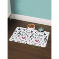 thumbnail image 2 of Musical Notes Love Pattern Mat Rectangle  -Image by Shutterstock,, 2 of 3
