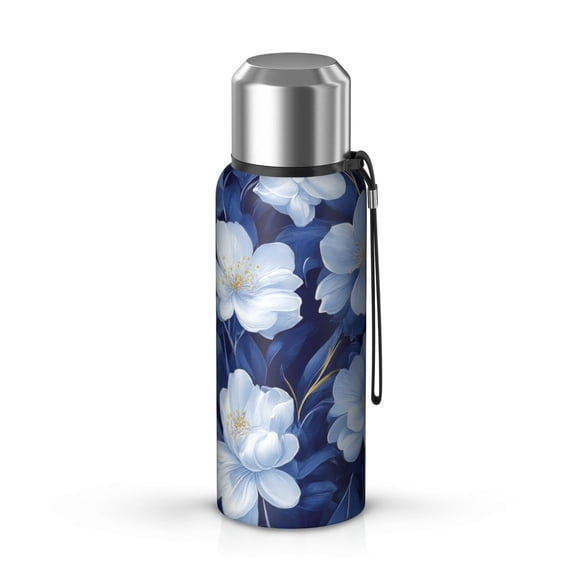20 Oz Pioneer Flower Coffee Tumbler Double Wall Insulated Stainless Steel Water Bottle | Metal Reusable Thermoses Flask with Cup Cap | Leak & Sweat Proof with Anti-Dust Lid