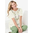 thumbnail image 5 of Woman Within Plus Size 7-Day Embroidered Pointelle Tunic, 5 of 5