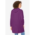 thumbnail image 2 of Woman Within Plus Size Longer-Length Hoodie Sweatshirt., 2 of 6