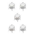thumbnail image 3 of Bewildely Estante para pasteles en miniatura para minicasa, modelo de vajilla, marco de Metal de capas, muebles de cocina, comida, juguetes, Type2 NO2 Bewildely CBP384573, 3 of 6