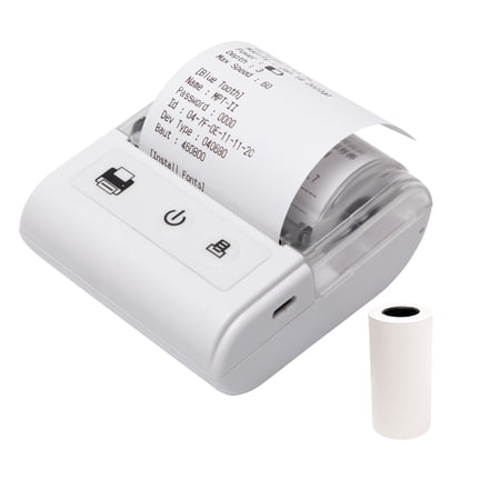 Tomshine Portable Mini Thermal Receipt Printer USB & BT Connection 2 inches 57mm Wireless Printer High Speed with 1 Roll Paper Inside Compatible with iOS Android Windows for Restaurant Sales Retail S