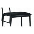 thumbnail image 4 of Modern Metal Dining Chairs - 1-Piece with Black PU Cushion, 4 of 5