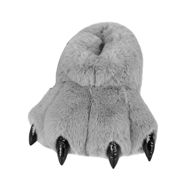 2x Pantuflas con Pata de Oso, Pantuflas de Felpa con Patas de