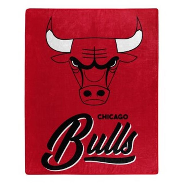 Caseys 9060426960 Couverture à Motif Signature en Raschel 50 x 60 Po Chicago Bulls