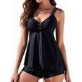 thumbnail image 3 of Women Tummy Control Swimsuit Modest Tankini Top with Boyshort Bathing Suits Swimwear, 3 of 7