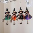 thumbnail image 1 of 4pcs Halloween Hanging Ornaments Angel Broom Doll Figure Kids Halloween Party Favors For Haunted House Party Decoration Ornament, 1 of 3