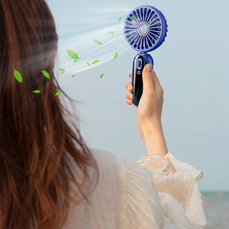 

Small Personal Handheld Table Fan Desk Fan Hand Held Fan New 100 Speed Handheld Fan USB Charging Small Fan Desktop High-speed Large Capacity Small Fan for Travel Office Room Household
