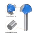 thumbnail image 4 of Uxcell 2 paquetes de brocas de enrutador Core Box 1/4 Shank 3/4 pulgadas de diámetro de corte. 2 flautas cortador de carburo, 4 of 5