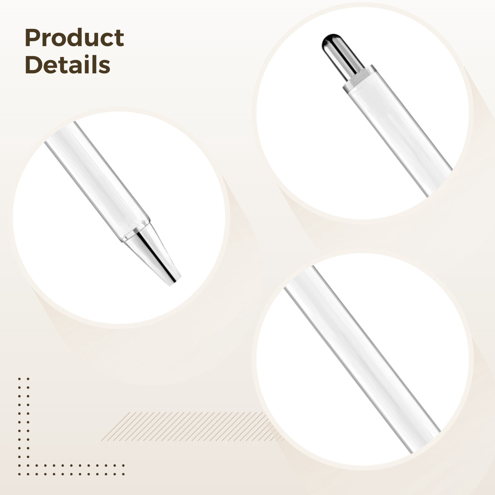 24 Pack Heat Sublimation Pens, Blank Metal Barrel Ballpoint Pens for Customization, Includes Shrink Wrap Films, Bulk for Promotional Gifts,DIY Personalization