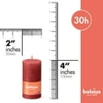thumbnail image 2 of BOLSIUS Lot de 4 Bougies Piliers Rustiques Rouges Délicates - 2 X 4 Pouces - Qualité Européenne Haut de Gamme - Cire d'Origine Végétale Naturelle et Écoresponsable - Bougies de Fête et de Mariage 30 Heures Sans Parfum, Sans Coulure et Sans Fumée, 2 of 8