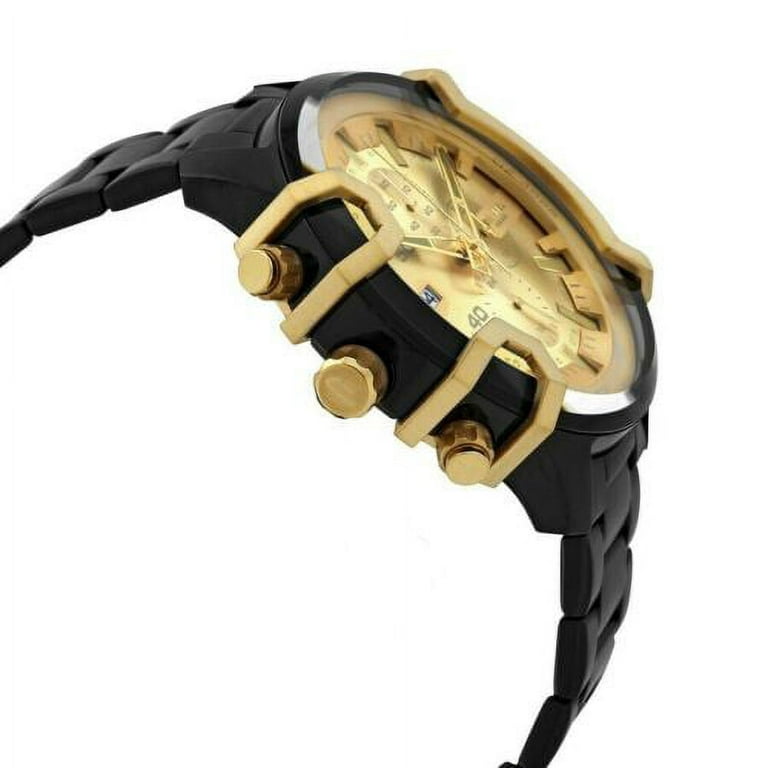 Diesel Griffed Chronograph Quartz Gold Dial Men\'s Watch DZ4525
