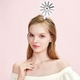 thumbnail image 2 of Creative Hair Comb Headband, 2025 New Brain Loading Headband Fashion Hair Comb Headband, Funny 'Loading' Rotating Hairpin for Women Girls, White, 2 of 6