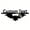 CT007-Black, variant on Custom car stickers, Custom Stainless Steel Bat Car Stickers, Personalized Name & Text Emblem, Waterproof Metal Decal for Cars, Vans, Boats, Bicycles, Refrigerators, Walls & Doors