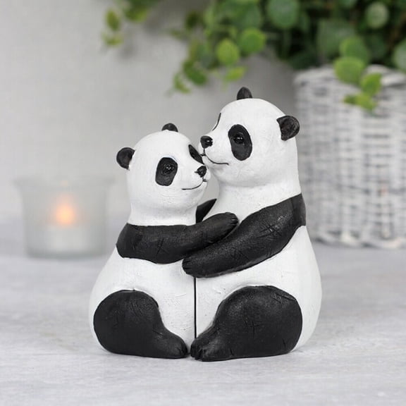 Animal Love Couple Figurine Ornament – Resin Cuddling Pair Sculpture for Home Decor, Weddings, Valentine's Day, Anniversary Gifts
