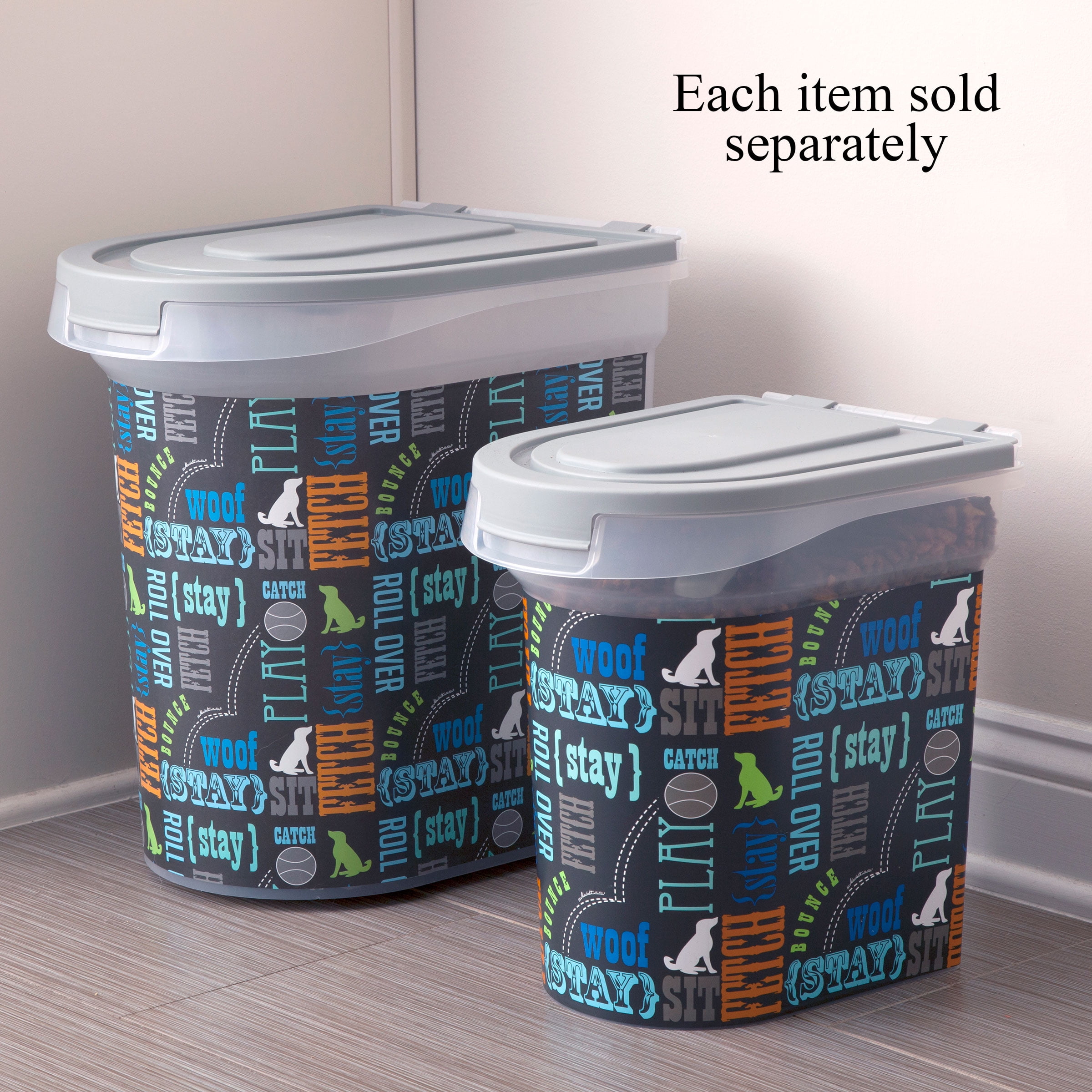 Paw prints food bin online